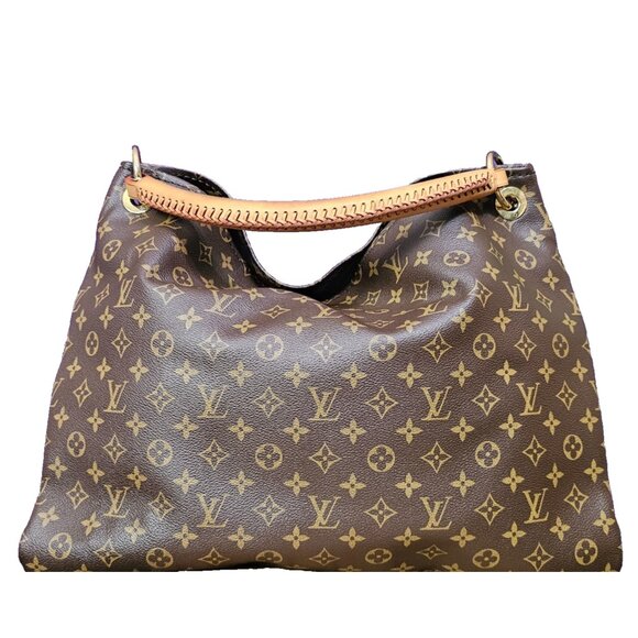 LOUIS VUITTON Artsy GM Shoulder Bag Large Monogram Woven Handle Leather Tote LV - Picture 10 of 16